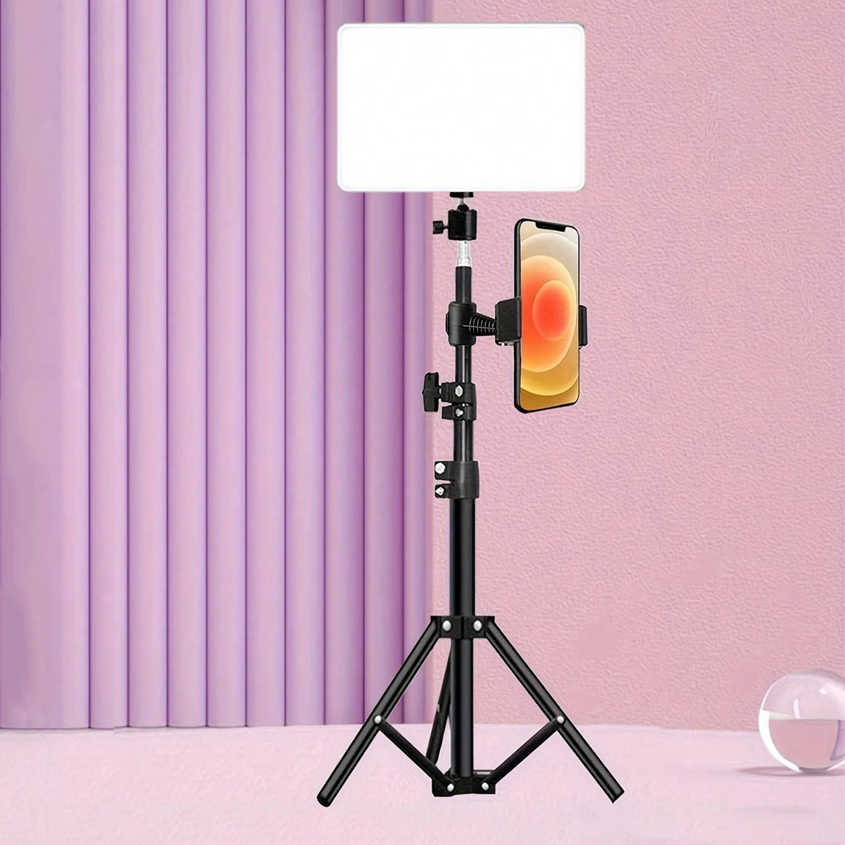 NovaPanel — Panel de Luz LED con Soporte para Celular y Trípode