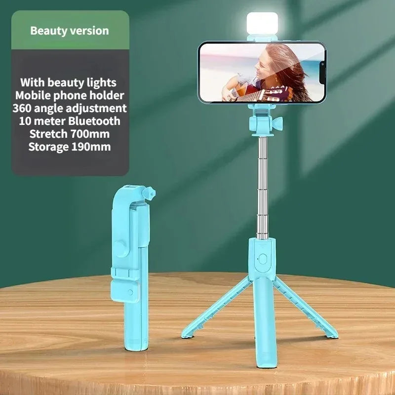 FlexiSnap Pro™️ | Bluetooth Selfie Stick & Tripod with LED Light